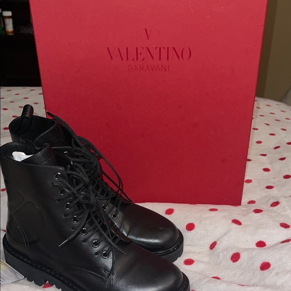 Black Combat Boots - Picture 1 of 10